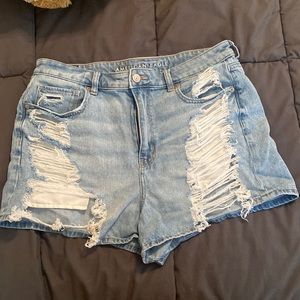 American Eagle High-Waisted Distressed Shorts